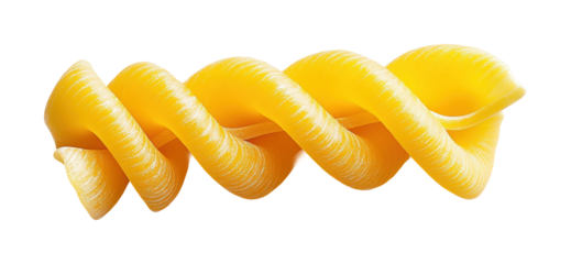 Delicious spiral pasta piece food high fidelity on culinary concept isolated on transparent background png