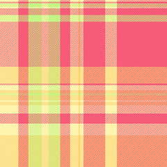 Vibrant pastel plaid pattern in pink, yellow, and green. Perfect for textile designs, website backgrounds, or scrapbooking projects.  Adds a touch of cheerful, modern style to any design.