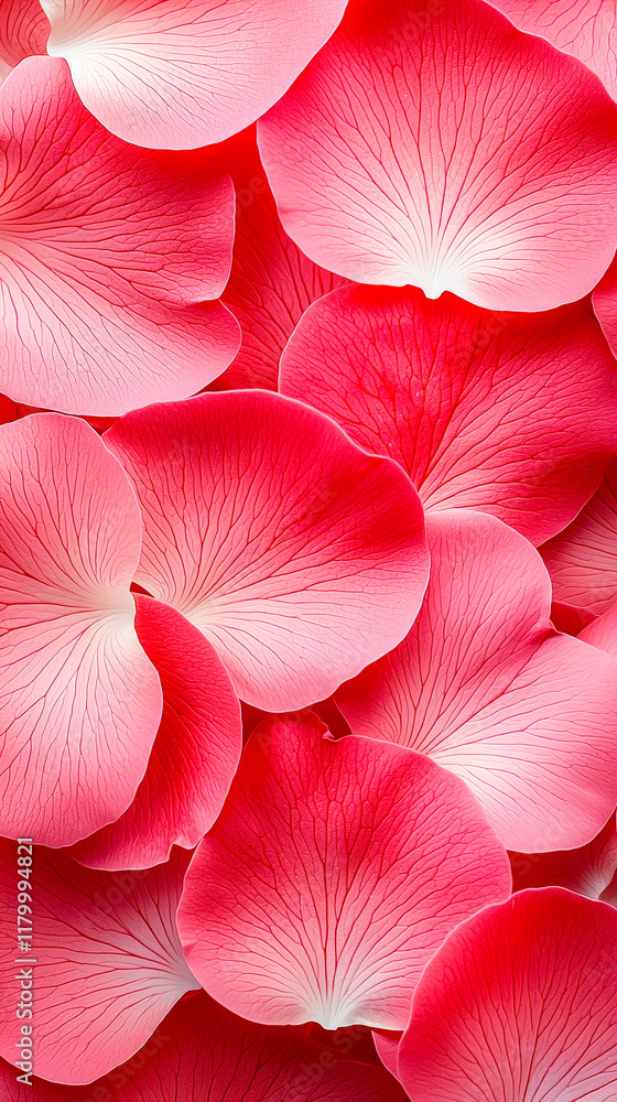 Poster petals of pink roses create a soft and romantic vertical background filled with delicate textures an