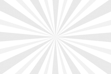 Vintage white grey sun rays background. Grunge retro burst wallpaper. 