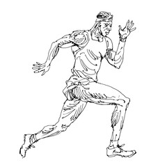 Fototapeta premium Running man