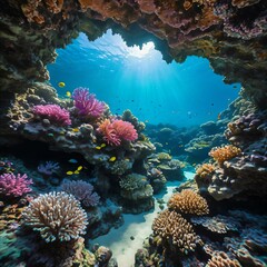 Obraz premium Underwater Coral Reef 