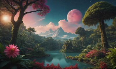 lake in the mountains