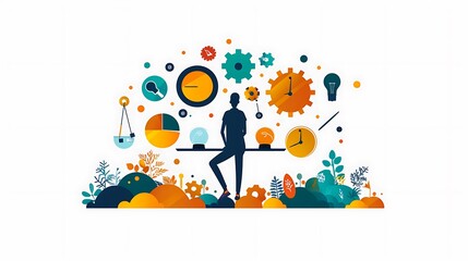 Person Contemplating Time Management and Business Growth