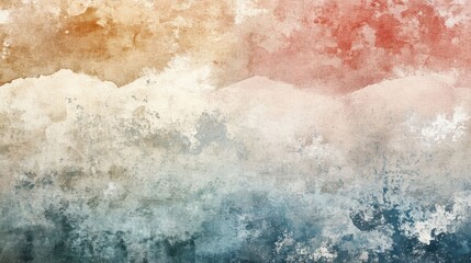 Abstract Watercolor Landscape:  A Textured Tapestry of Earthy Hues and Serene Tones