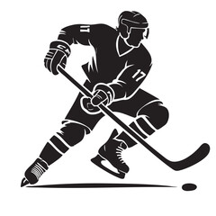 Continuous silhouette collection of various sports athlete activities