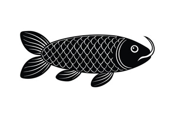 illustration of a  arowana fish