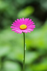 Obraz premium Vibrant Pink Daisy Flower Blooming in Lush Green Nature