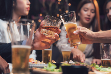 Cheers to Friendship: A toast to camaraderie and good times, captured in a warm, inviting moment of friends raising glasses in celebration.