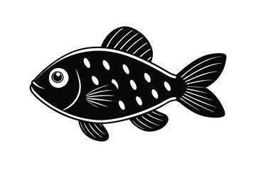 Fototapeta premium illustration of a crappie fish