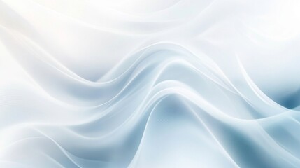 Obraz premium Serene Blue and White Abstract Waves: A Subtle, Elegant Design