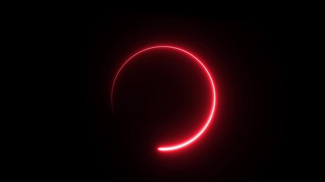 glowing sign red color sarcel anmated