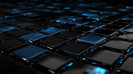 Dark background.