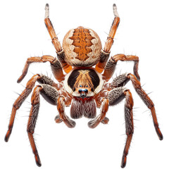 Fototapeta premium Detailed close-up of a firefly spider insect nature photography