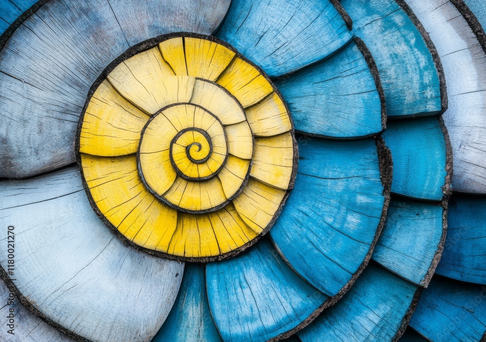 Poster abstract art featuring wood texture architecture blocks forms the backdrop