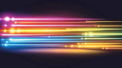 Abstract Colorful Light Streaks Background Design