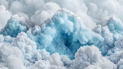 Icy Blue Abstract Background Illustration