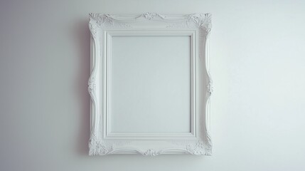 Picture frame. Empty. White background.