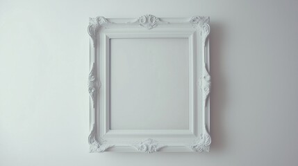Picture frame. Empty. White background.