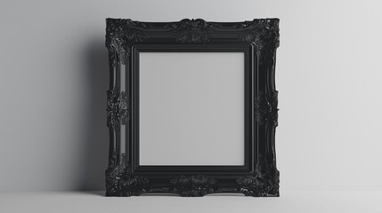 Picture frame. Empty. White background.