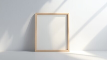 Picture frame. Empty. White background.