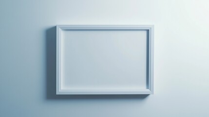 Picture frame. Empty. White background.