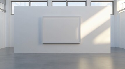 Picture frame. Empty. White background.
