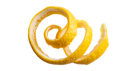 spiral lemon peel zest
