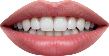Obraz premium human mouth, lips and teeth, face part, skin and anatomy, isolated transparent png