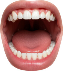 human mouth laughing, lips and teeth, face part, skin and anatomy, isolated transparent png