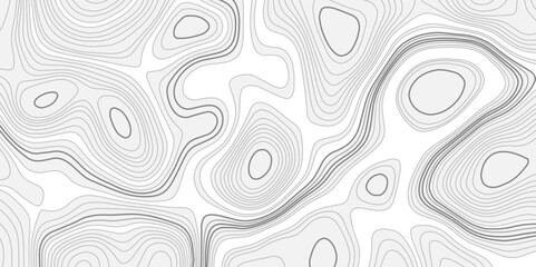 Fototapeta premium Abstract stylized height topographic contours map line background. abstract outline, Concept topographic map contour map vector background. 