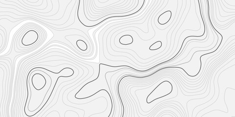 Abstract topography wave paper curved reliefs white line background, contours topography map background, topography and geography map grid background, Abstract vector illustration.