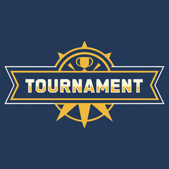 Modern Tournament Logo Vector Design ideal for sports events, gaming competitions, and branding. Unique, sleek, and professional, perfect for creative branding projects.
