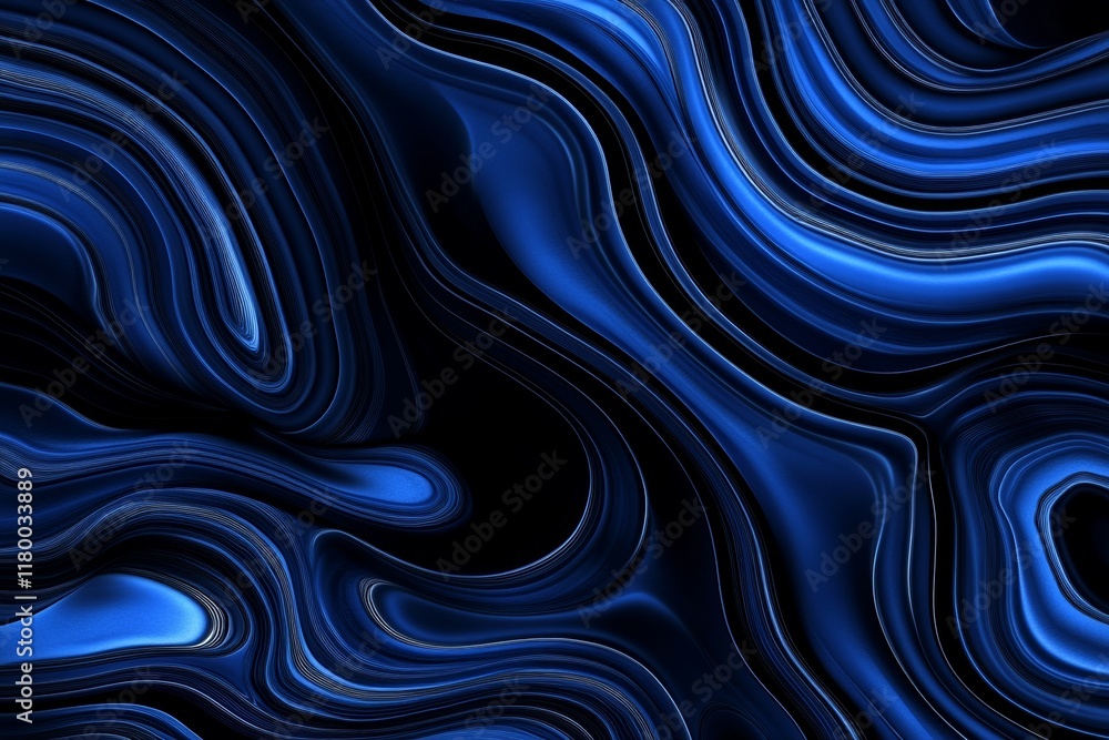 Poster a digital generative ai design art featuring an abstract watercolor backdrop of light and dark blue 