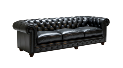 Chesterfield leather sofa