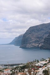 Cliff of the giants on the island of Tenerife. High quality photo