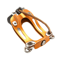 Secure Climbing Belay Device for Safety Isolated on White Background