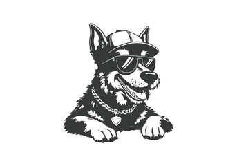 cute dog puppy animal vector clip art isolated