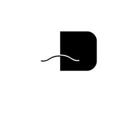 Obraz premium Abstract Monogram D 
