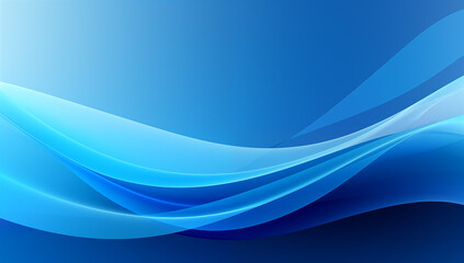 Fototapeta premium dynamic blue wave design combines fluid curves and soft gradients