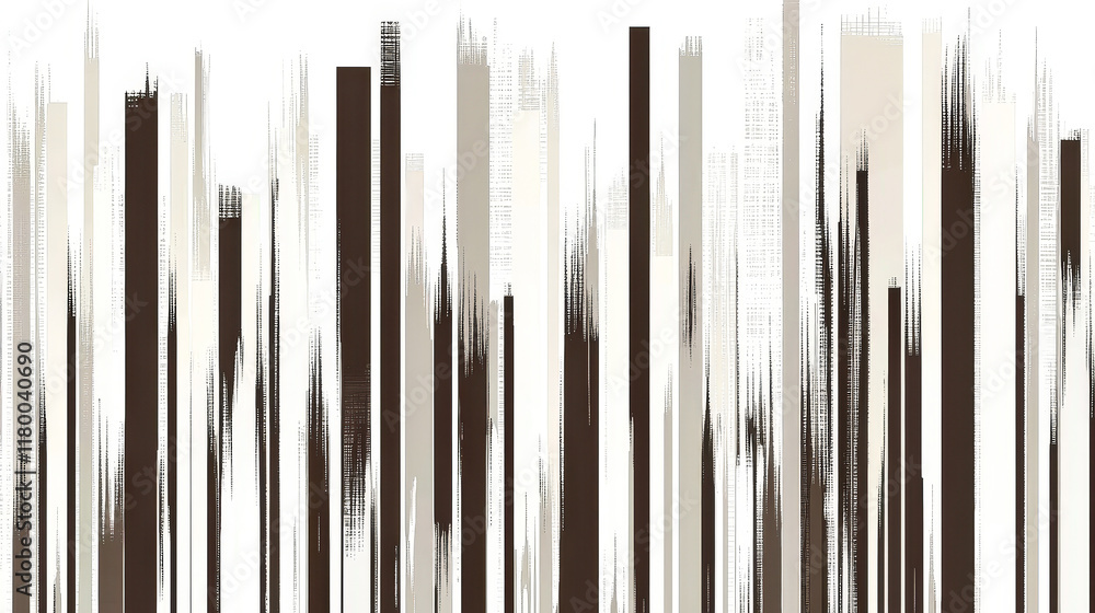Fototapete vertical lines in varying shades of black, white, and gray form an abstract pattern, creating a bold