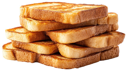 Freshly toasted bread stacked high for a delicious breakfast treat or snack time delight