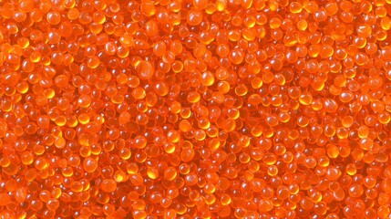 Close-up view of vibrant orange industrial beads
