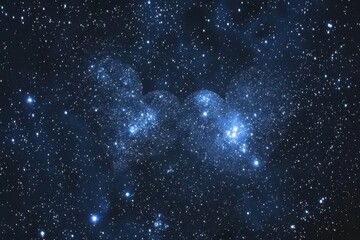 Obraz premium Cosmic Nebula: A mesmerizing view of a vibrant nebula, speckled with countless stars.