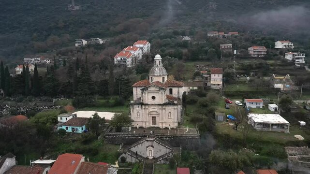 Old Church in Prcanj, Kotor, Montenegro