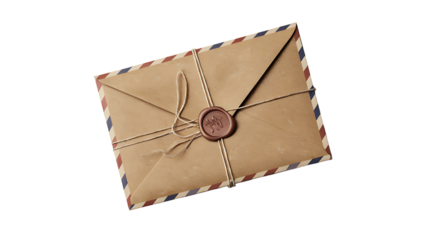 Airmail Envelope with Seal


