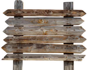 Blank Wooden Signpost


