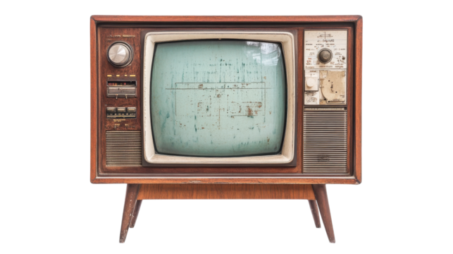 A vintage television set capturing nostalgia in a cozy retro living room environment