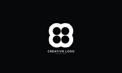 EE EB BE BB Abstract initial monogram letter alphabet logo design