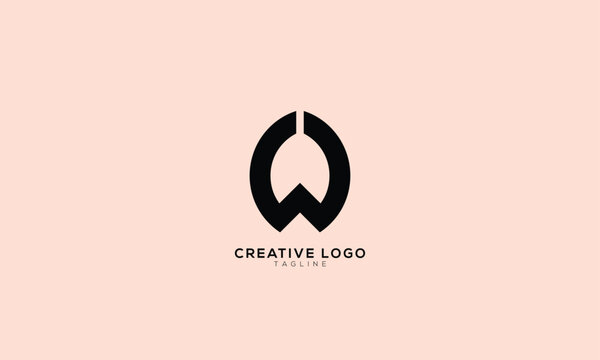 CW WC CWD Abstract initial monogram letter alphabet logo design